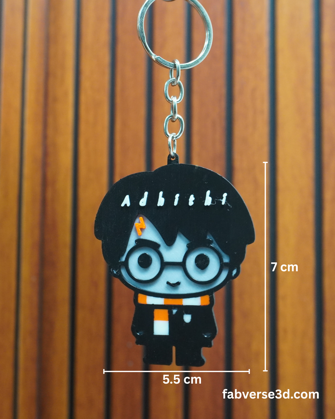 Harry potter name keychain