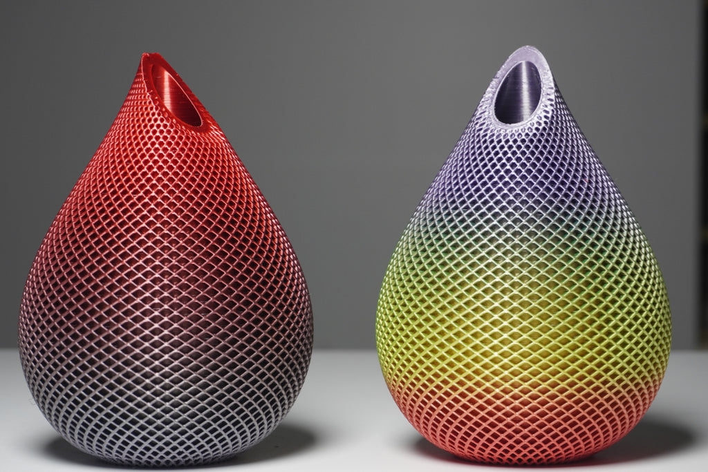 Aura Swirl 3D-Printed Art Vase