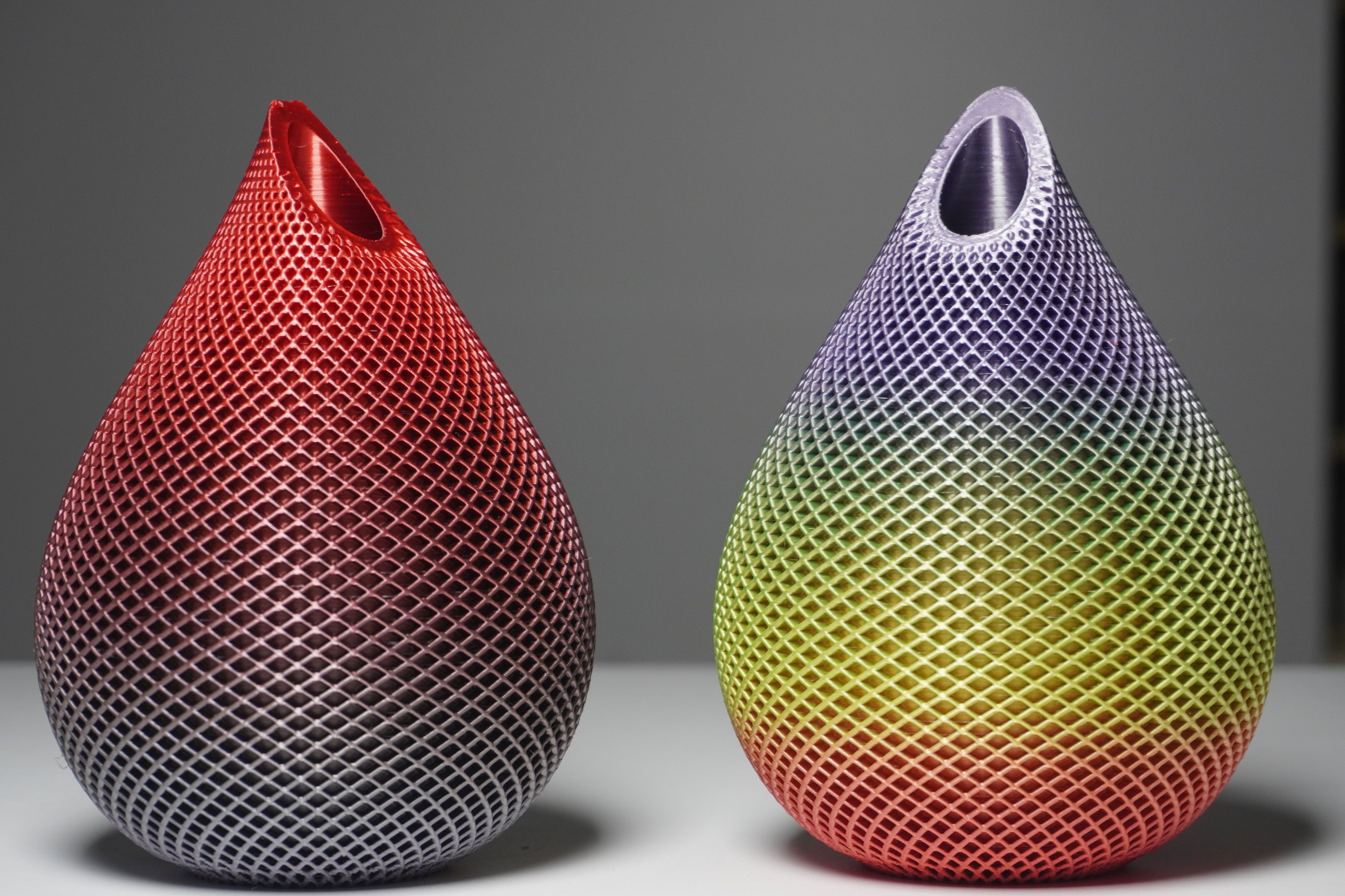 Aura Swirl 3D-Printed Art Vase