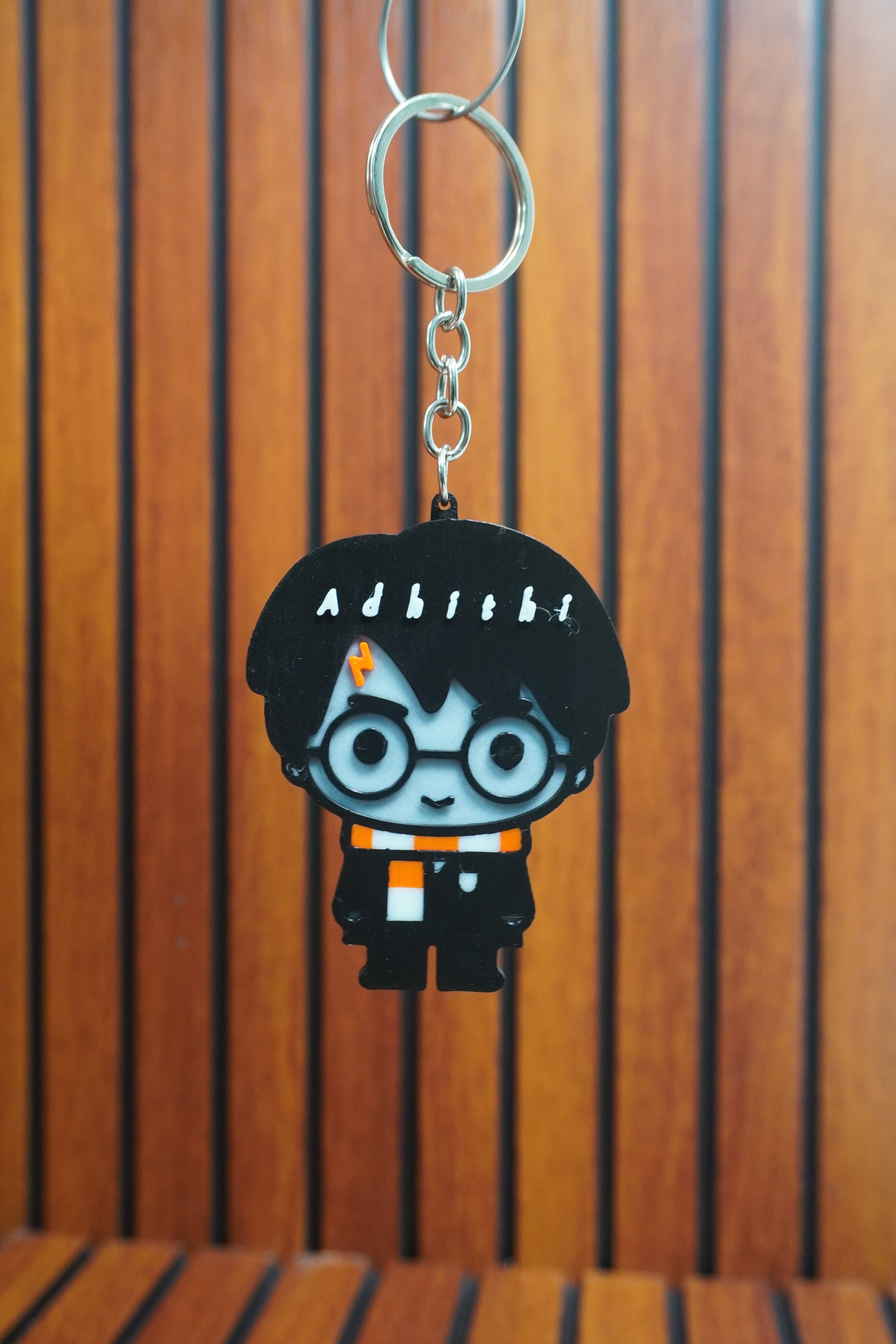 Harry potter name keychain